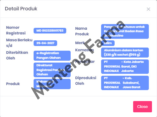I Slim Mochaccino 324 Gr (6 Pcs) - Susu Diet Pengganti Makan - Menteng Farma
