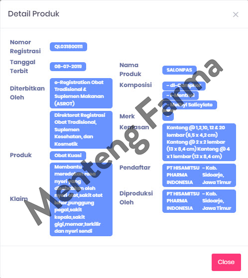Salonpas Koyo Isi 5 x 2 Lembar - Koyo Pereda Nyeri Otot dan Sendi - Menteng Farma