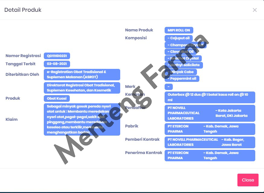 MIPI Roll On 10 mL - Minyak Gosok Pereda Nyeri Otot - Menteng Farma
