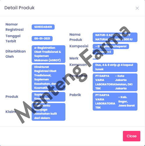 Natur E Natural Vitamin E 300 IU Isi 16 Kapsul - Menteng Farma