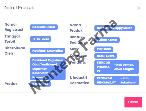 Pure Kids Deodorant Happy Melon 50 mL - Penghilang Bau Badan dan Keringat - Menteng Farma