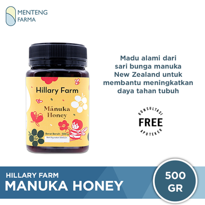 Manuka Honey Hillary Farm - 100% Madu Manuka New Zealand - Menteng Farma