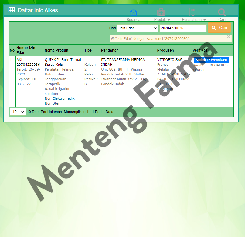 Quixx Sore Throat Spray Kids 20 mL - Obat Nyeri Tenggorokan Anak - Menteng Farma