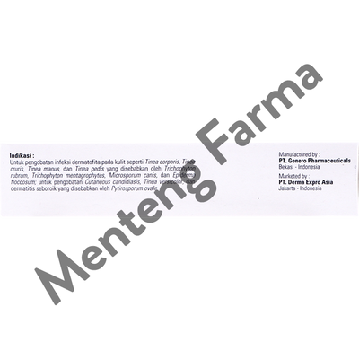 Erazol Cream 15 Gr - Krim Jamur Kulit, Panu, Kurap - Menteng Farma