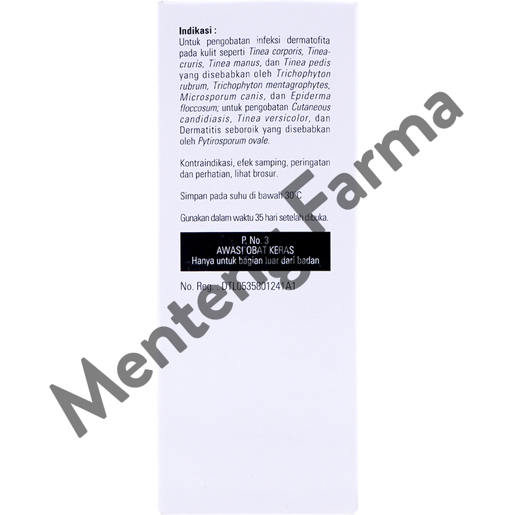 Erazol Lotion 30 mL - Meredakan Gatal Jamur, Kurap dan Panu - Menteng Farma