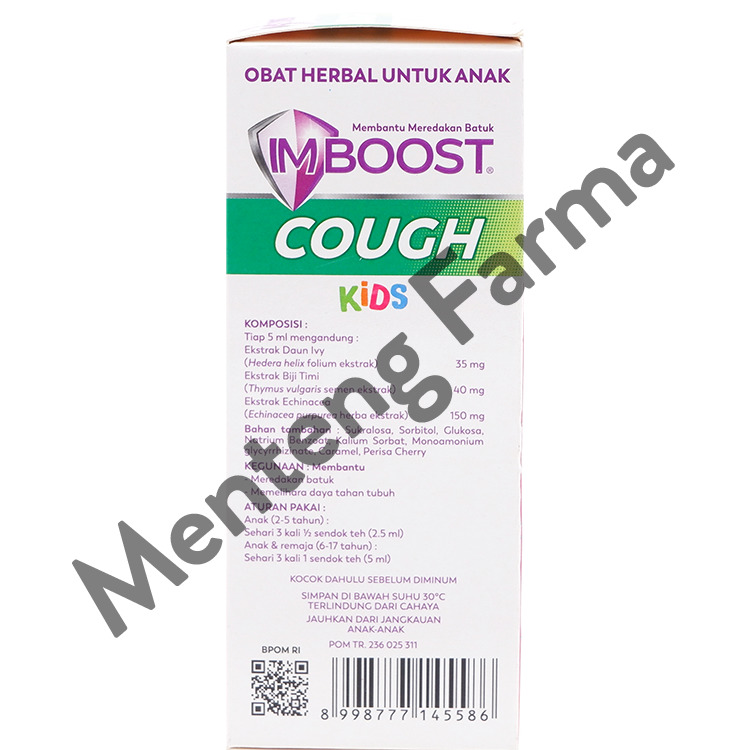 Imboost Cough Kids Sirup 60 mL - Pereda Batuk Anak - Menteng Farma