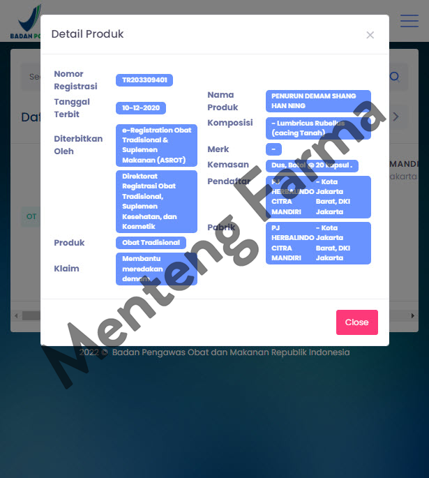 Shang Han Ning (Kapsul Ekstrak Cacing Tanah) - Menteng Farma