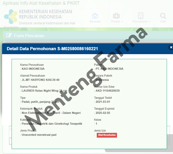 Laurier Relax Night Wing 35cm 18 Pads - Pembalut Malam Wings 35 Cm - Menteng Farma