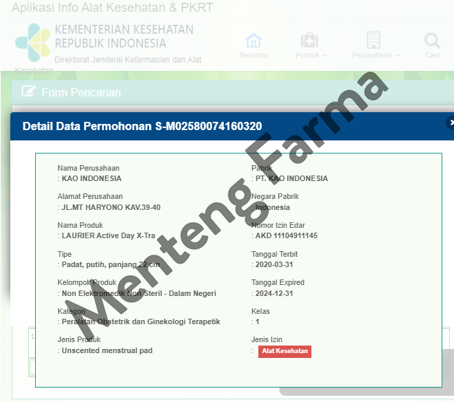 Laurier Active Day X-Tra Maxi 8 Pads - Pembalut Wanita 22 Cm - Menteng Farma