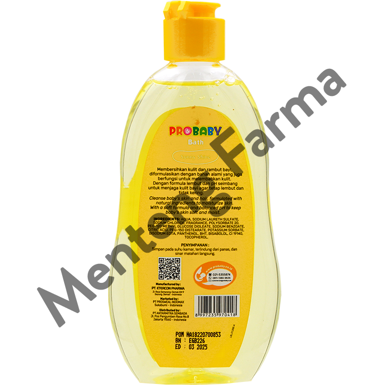 Probaby Bath Sunny Shine 200 mL - Sabun dan Shampoo Bayi - Menteng Farma