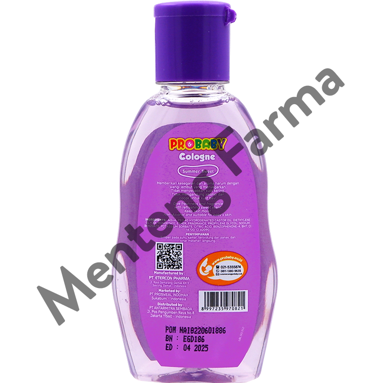 Probaby Cologne Summer Sweet 100 mL - Minyak Wangi Bayi - Menteng Farma
