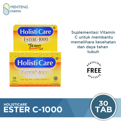 Holisticare Ester C-1000 30 Tablet - Suplementasi Vitamin C 1000 Mg - Menteng Farma