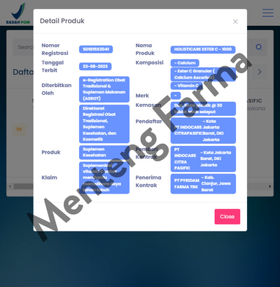 Holisticare Ester C-1000 30 Tablet - Suplementasi Vitamin C 1000 Mg - Menteng Farma