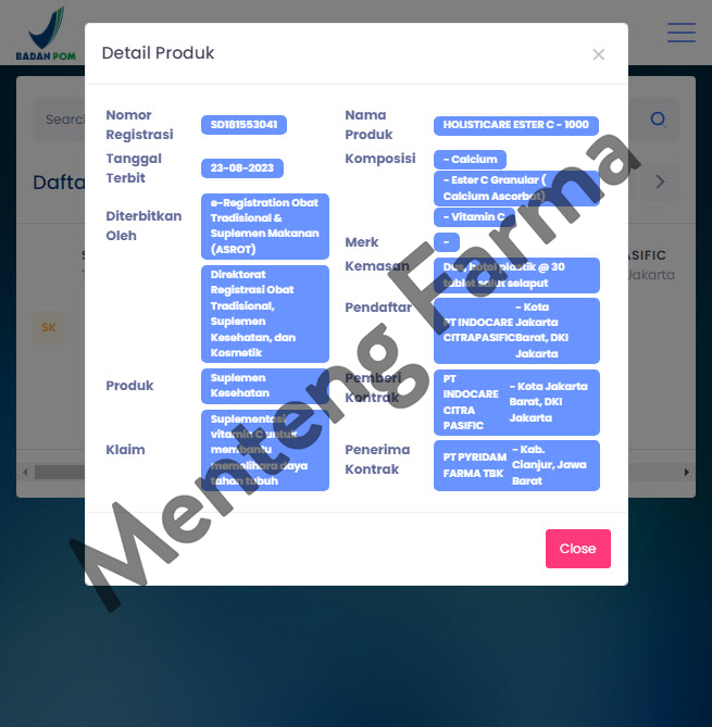 Holisticare Ester C-1000 30 Tablet - Suplementasi Vitamin C 1000 Mg - Menteng Farma