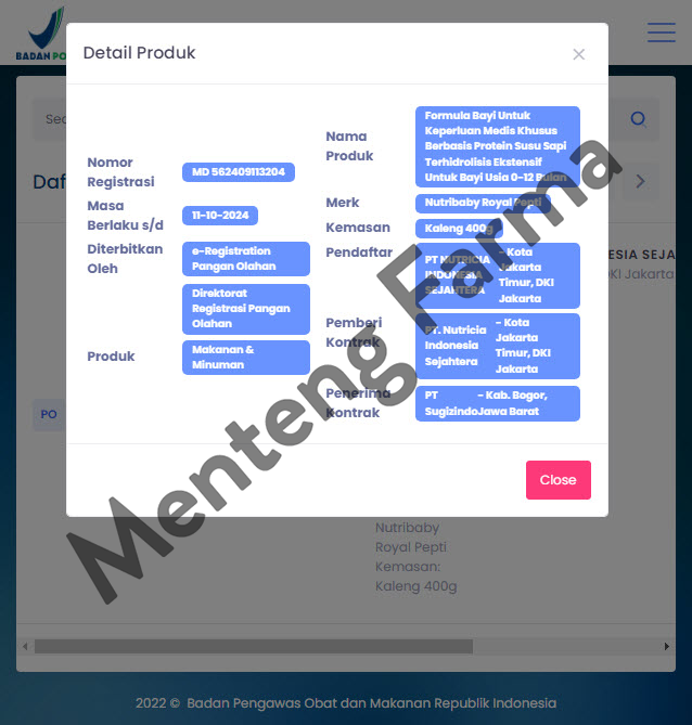 Nutribaby Royal Pepti 400 Gr - Formula Khusus Alergi Susu Sapi - Menteng Farma