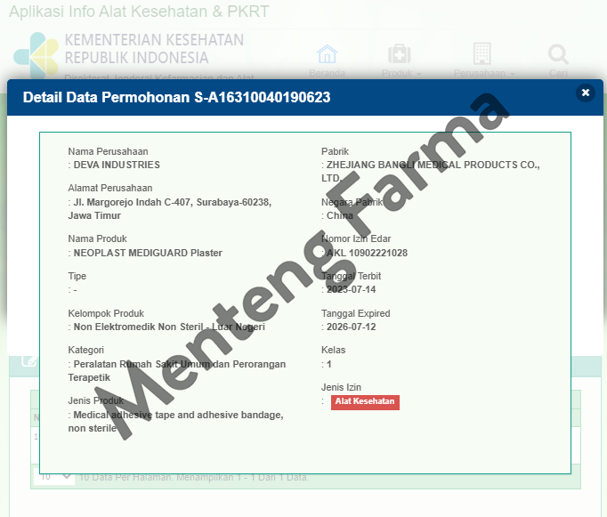 Neoplast Mediguard 100 Lembar - Plester Luka - Menteng Farma