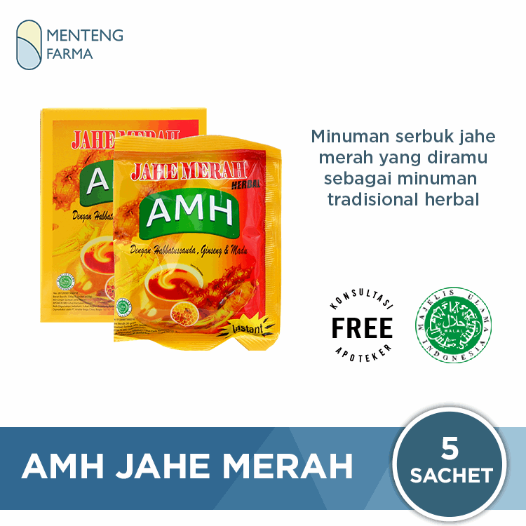 AMH Jahe Merah Isi 5 Sachet - Minuman Jahe Merah