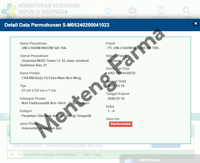 Charm Pembalut Body Fit Extra Maxi 23 cm 8 Pads - Pembalut 23 cm - Menteng Farma