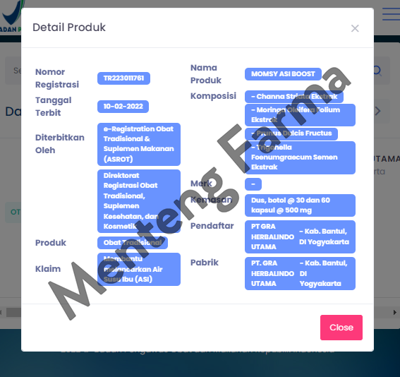 Momsy Asi Booster isi 30 - Kapsul Pelancar ASI - Menteng Farma