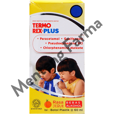 Termorex Plus Sirup 60 mL - Obat Batuk dan Pilek Anak - Menteng Farma