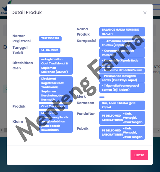 Herbana Balance Madia Feminine Health 10 Kaplet - Mengurangi Lendir Daerah Kewanitaan - Menteng Farma