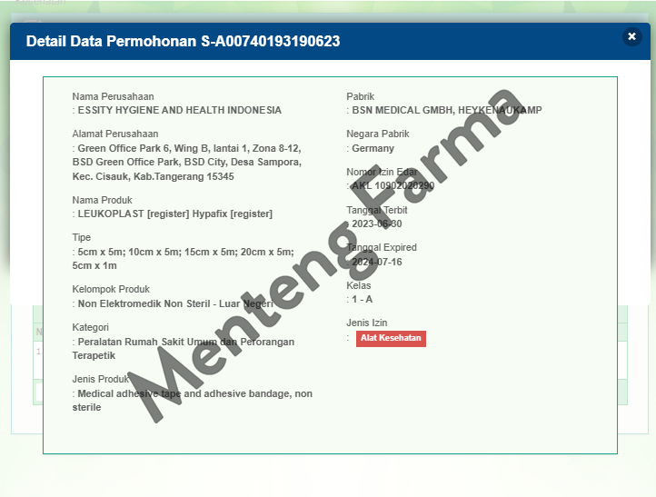Hypafix Skin Sensitive 5 CM x 5 M - Plester Penutup Luka - Menteng Farma