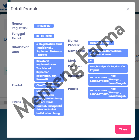 Herbana Relief Sari Kunyit 60 Kapsul - Meringankan Gangguan Lambung - Menteng Farma