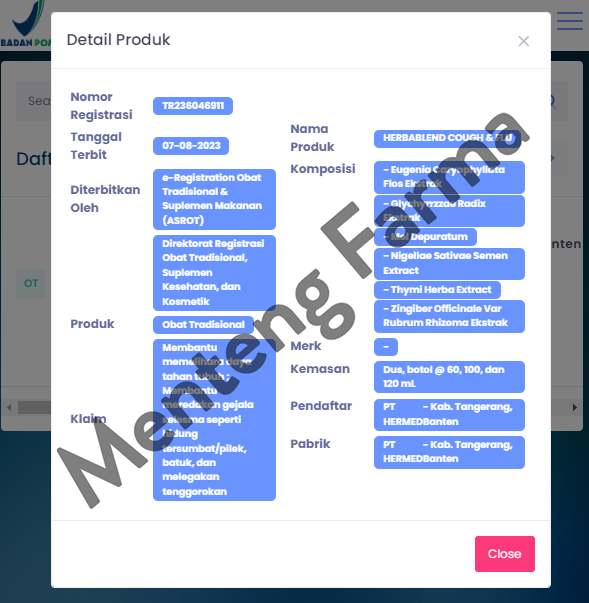 Herbablend Cough & Flu 100 mL - Meredakan Batuk dan Flu - Menteng Farma
