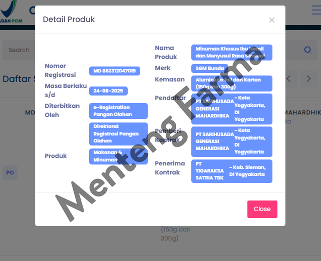 SGM Bunda Stroberi 150 Gr - Susu Ibu Hamil & Menyusui Tinggi Zat Besi - Menteng Farma
