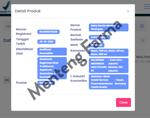 Cetaphil Baby Gentle Wash & Shampoo 400 mL - Sabun & Shampoo Perawatan Kulit Bayi - Menteng Farma