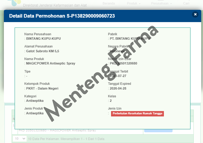 Magic Power Antiseptic Spray 15 mL - Menteng Farma