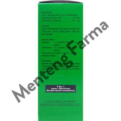 Ikadryl Sirup 100 mL - Meredakan Batuk dan Melegakan Tenggorokan - Menteng Farma