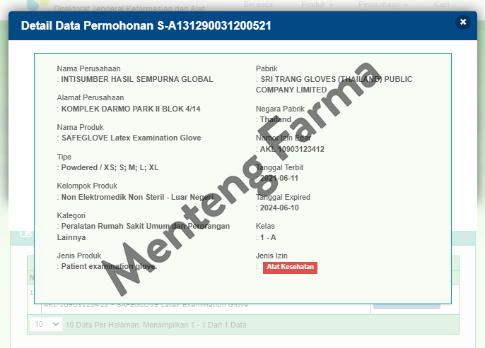 Safeglove Latex Examination M 100 Pcs - Sarung Tangan Latex - Menteng Farma