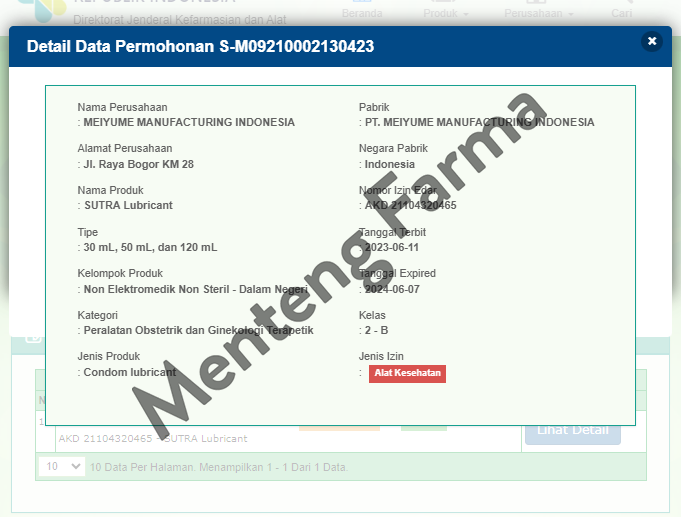 Sutra Lubricant 50 mL - Menteng Farma