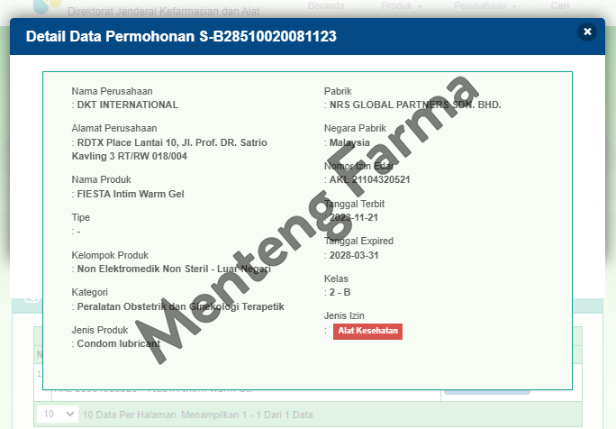 Fiesta Intimate Warm Gel 70 ml - Pelumas dengan Sensasi Hangat