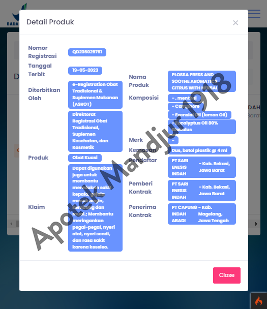Plossa Mini Minyak Angin Aromatherapy Citrus - Meredakan Pegal-Pegal dan Masuk Angin