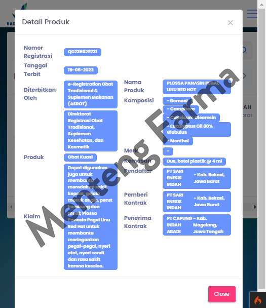 Plossa Mini Minyak Angin Aromatherapy Red Hot