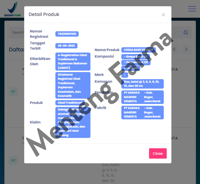 Cessa Baby Fedrop 8 mL - Sensasi Sejuk dan Menenangkan