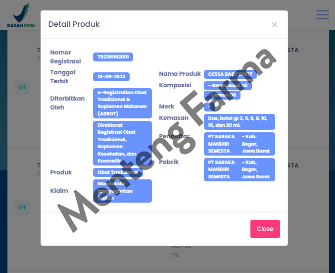 Cessa Baby Bofit 8 mL - Menyegarkan Badan