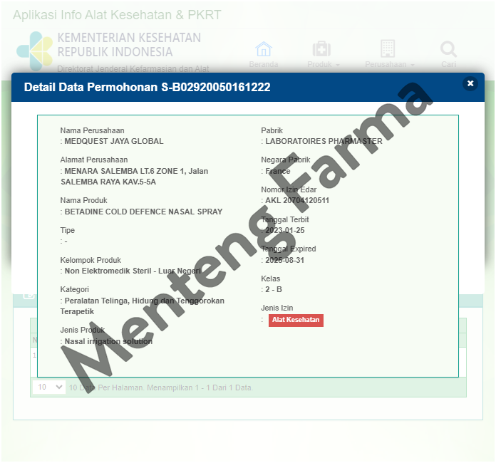 Betadine Cold Defence Nasal Spray 20 ML - Obat Semprot Pilek dan Flu