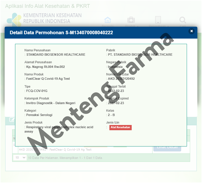 PROMO CUCI GUDANG Rapid Test Antigen SD Biosensor 1 Set