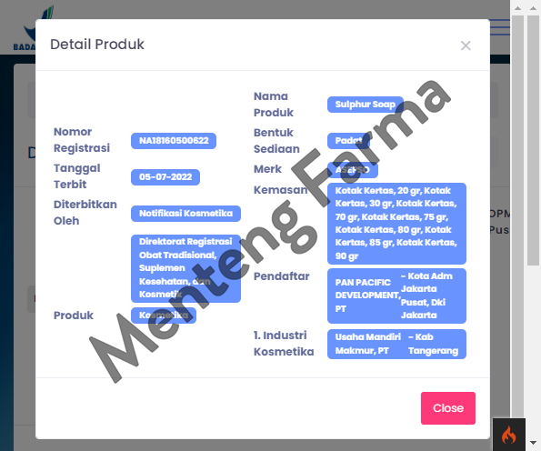 Asepso Sulphur 80 Gram - Sabun Batang Antiseptik