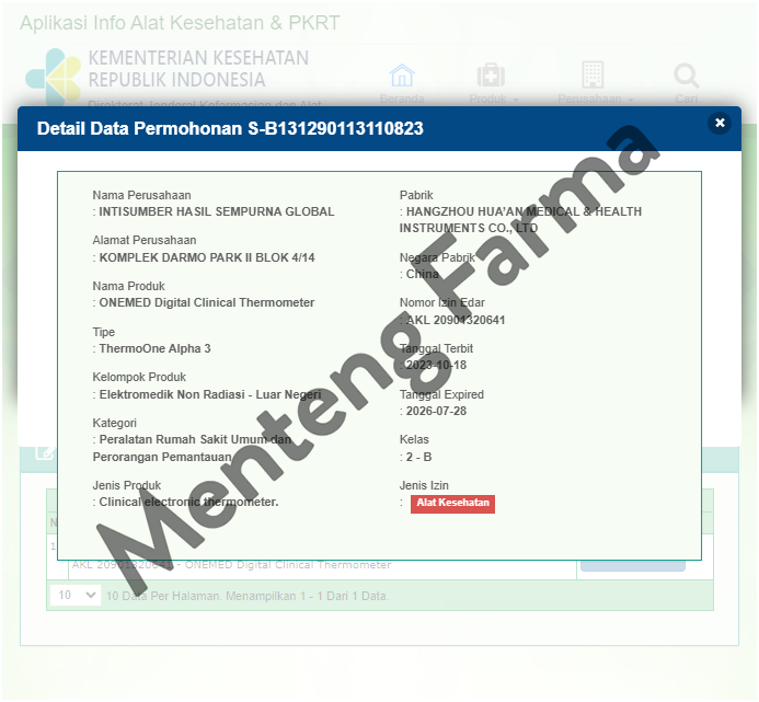 Thermo One Alpha 3 Digital Clinical Thermometer - Alat Pengukur Suhu Tubuh