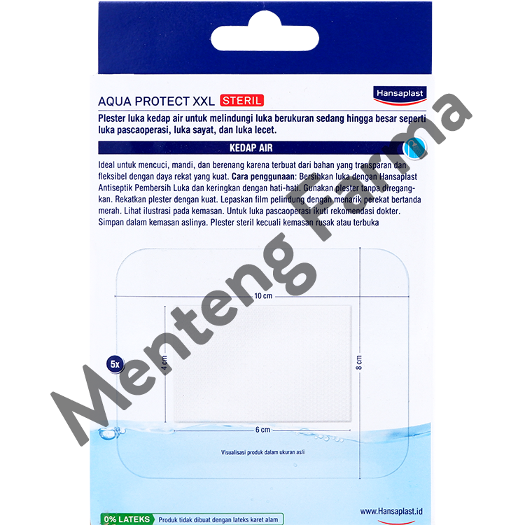 Hansaplast Aqua Protect XXL 8 x10 cm 5 Lembar - Plester Kedap Air