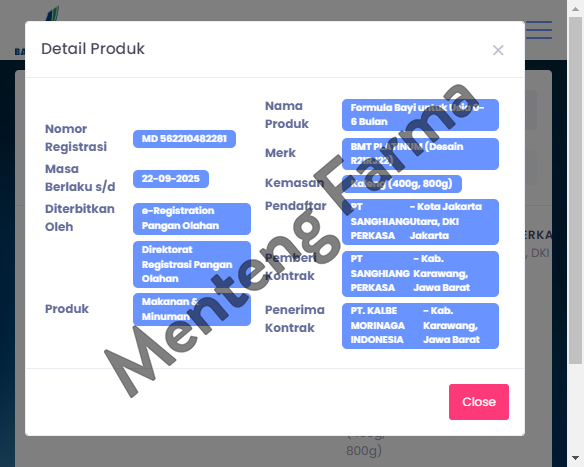 Morinaga BMT Platinum 800 Gr - Susu Formula Bayi