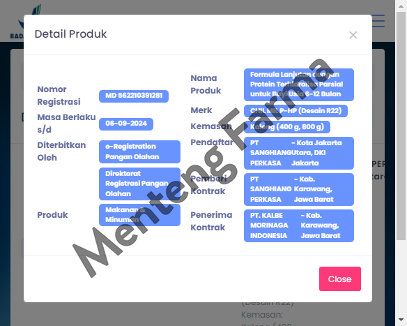 Morinaga Chil Mil PHP 400 Gr - Susu Formula Bayi Lanjutan
