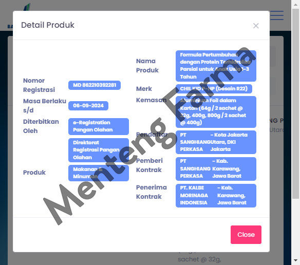 Morinaga Chil Kid PHP 800 Gr - Susu Pertumbuhan Anak 1-3 Tahun