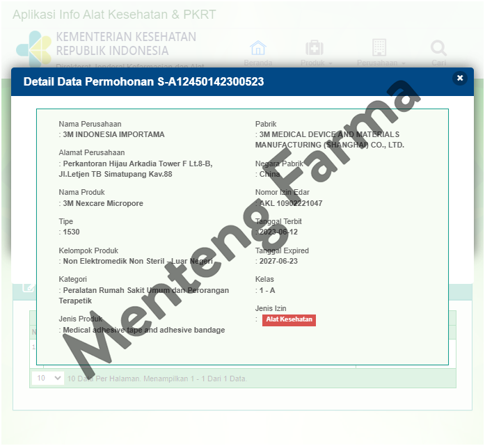 Plaster Roll 3M Nexcare Micropore 1/2 In x 9.1 m - Plaster Perban Luka