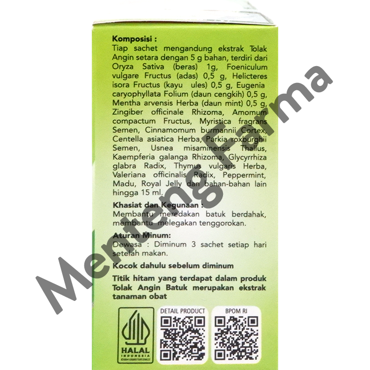 Tolak Angin Batuk Cair 5 Sachet - Meredakan Batuk Berdahak