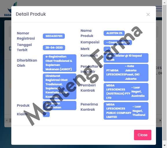 Alerten Q 25 mg 10 Kapsul - Suplemen Kesehatan Jantung